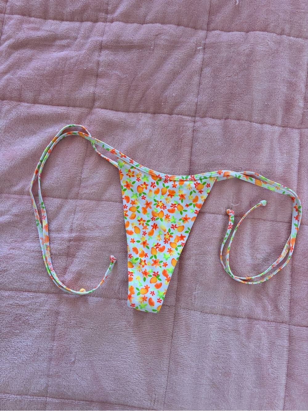 Kids Floral Tie-Side Bikini Bottom - Multicolor